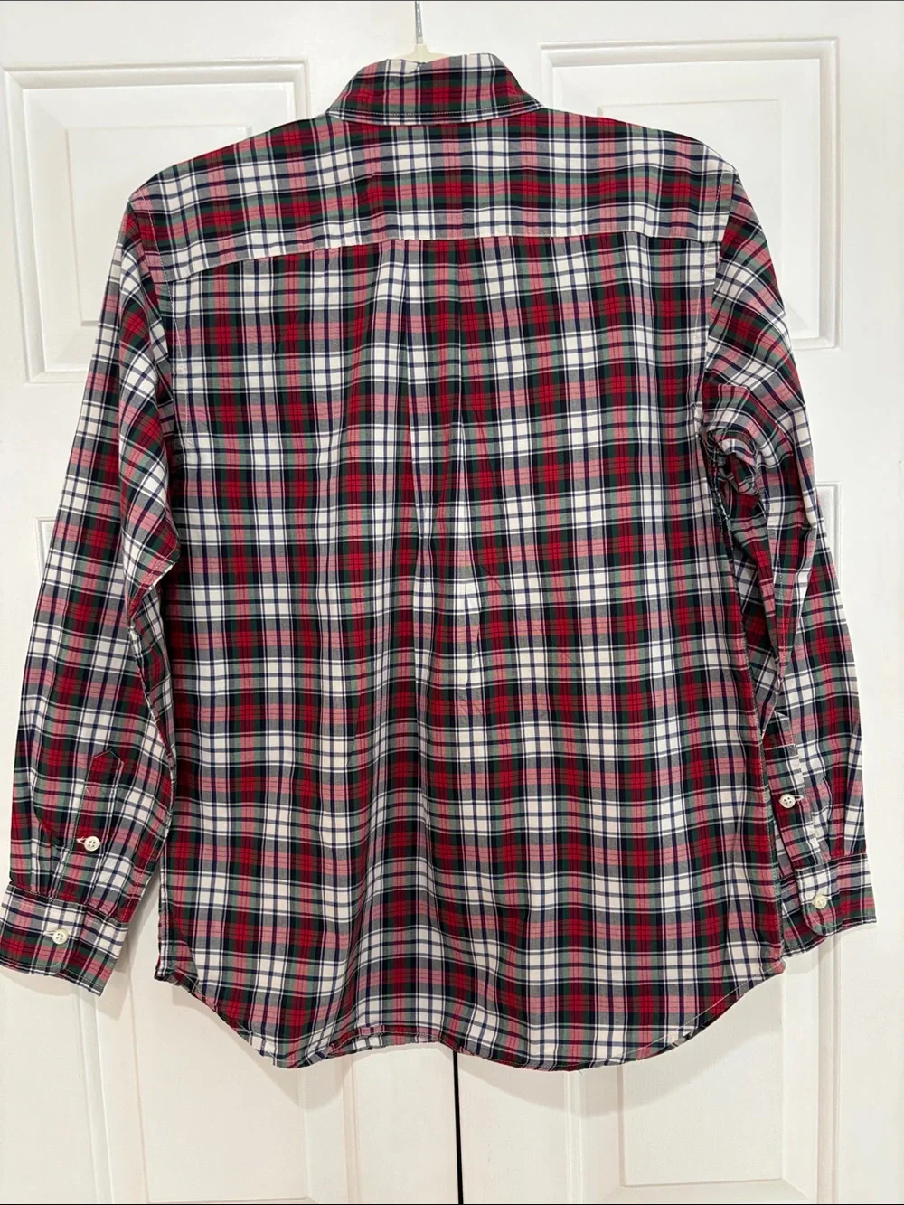 Ralph Lauren Multicolor Tartan Plaid Button-Down Shirt Boys Size L (14-16) EUC